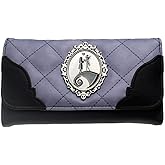 EC Trading Nightmare Before Christmas Jack & Sally Purple & Black Hand Purse Clutch Wallet