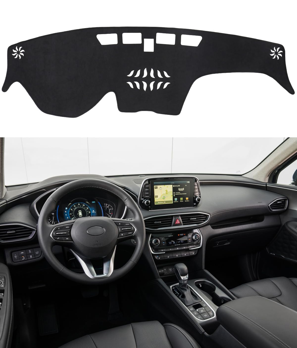 BIBLOZ Dash Cover for Hyundai Santa Fe 2019-2023