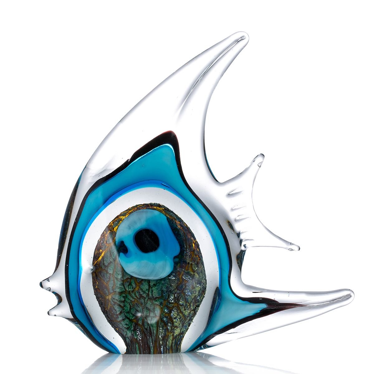 Tooarts Hanging Fish Wall Decoration in Iron, Creative artisan Ornament, Marine Life #14