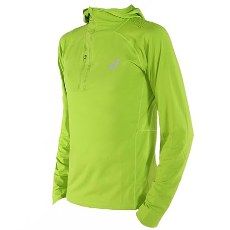 asics fujitrail half zip running hoodie