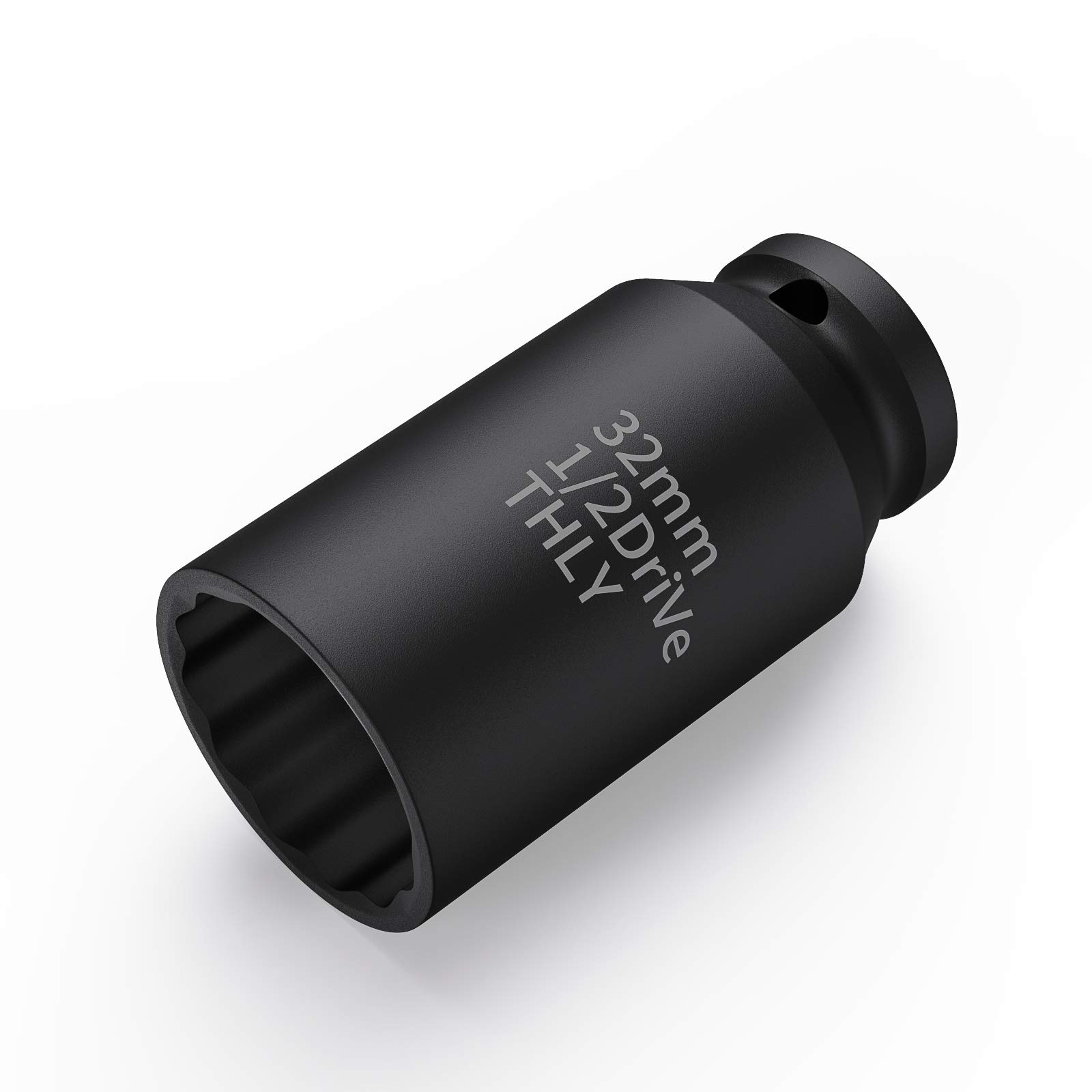 32mm Socket 1/2 Drive, Axle Nut 1/2 Inch Metric Impact 12-Point Deep Socket Set, CR-MO for Easy Removal of Axle Shaft Nuts (32MM)