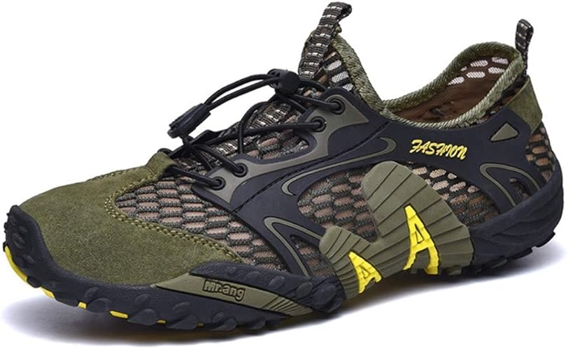 Amazon Nji メンズスニーカー ウォーキングシューズ メンズ 靴 登山靴 ハイキング 防水 防滑 幅広 軽量 撥水加工 ランニング トレッキングシューズ 4e 黒 アウトドアスニーカー レースアップ スプライシング 散歩 通学 トレンド Nji ウォーキング