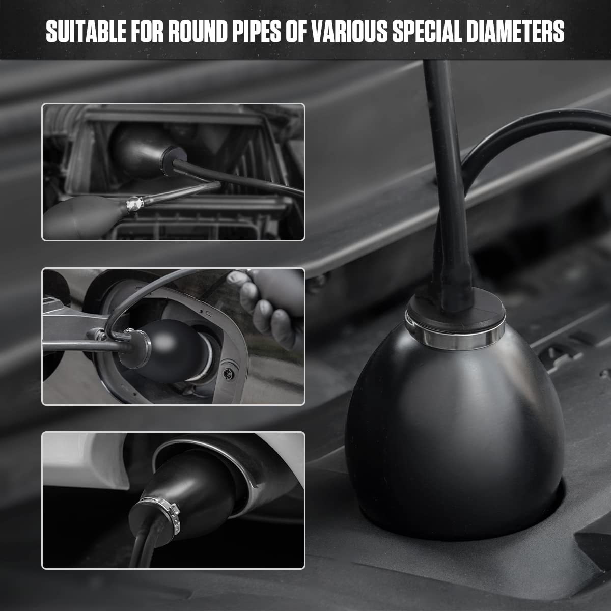 Universal Einlassadapter Für Rauchmaschinen - Silikon Blasenadapter Zur Leckage-Diagnose Am Auto