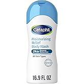 Cetaphil Moisturizing Body Wash, Sensitive Skin, Fragrance Free, 16.9oz | Hydrating Body Wash For Women And Men, Fragrance-Free, Dermatologist Recommended, Soothes Dry Sensitive Skin, 16.9 Oz