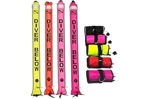 DEMMET DIVE1.5m*1.5M Buoy Three Ways to inflate Safety Inflatable Scuba Diving SMB Surface Signal Marker Buoy Accessory Drop Shipping