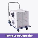 Move It 150kg Heavy-Duty Folding Platform Trolley Blue with 4 Wheels view 4
