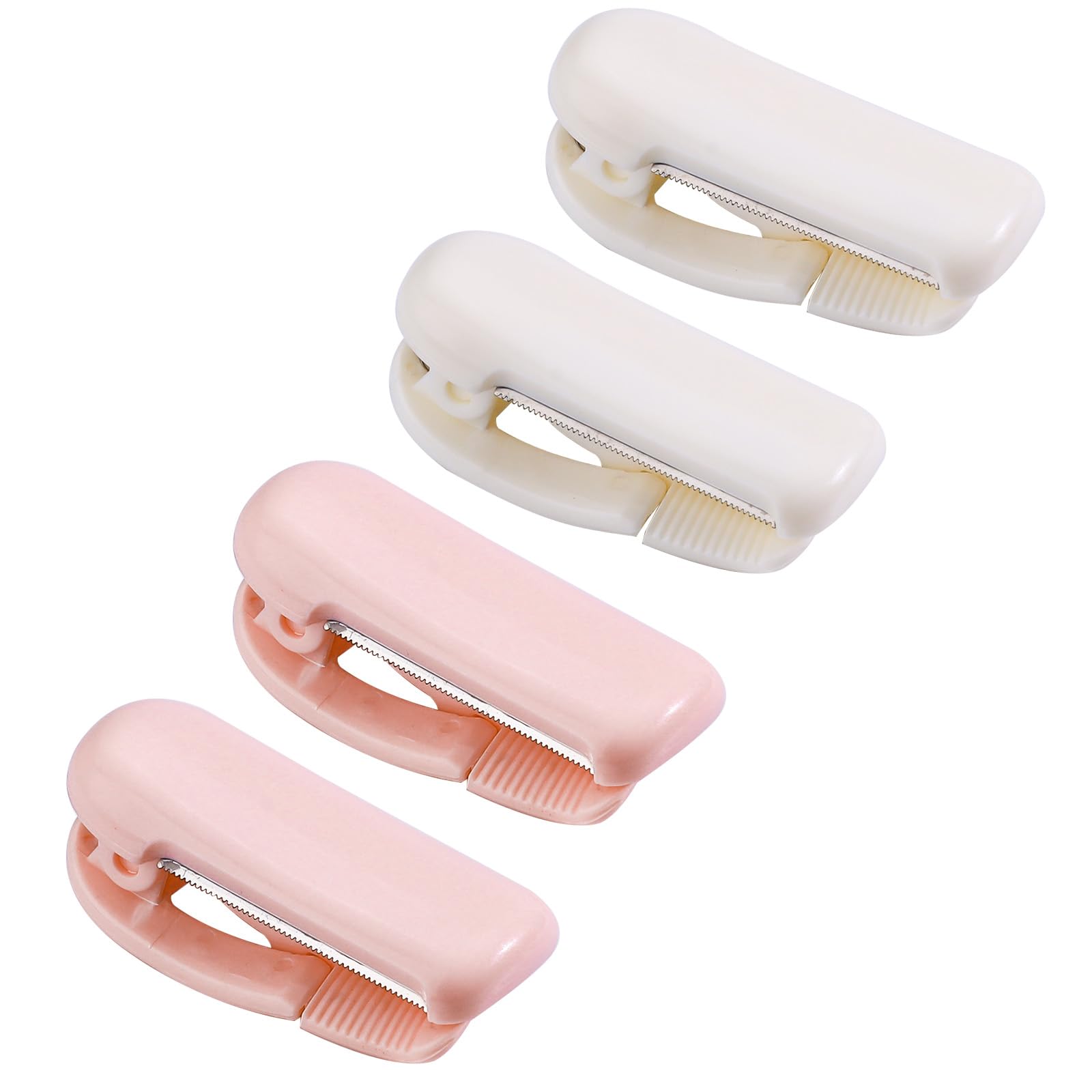 Realand 4 Pack Washi Tape Dispenser with Cutter, Mini Cute Portable Dispenser for 0.2-1in Wide Tape, DIY Scrapbooking, Gift Wrapping, Clip Type