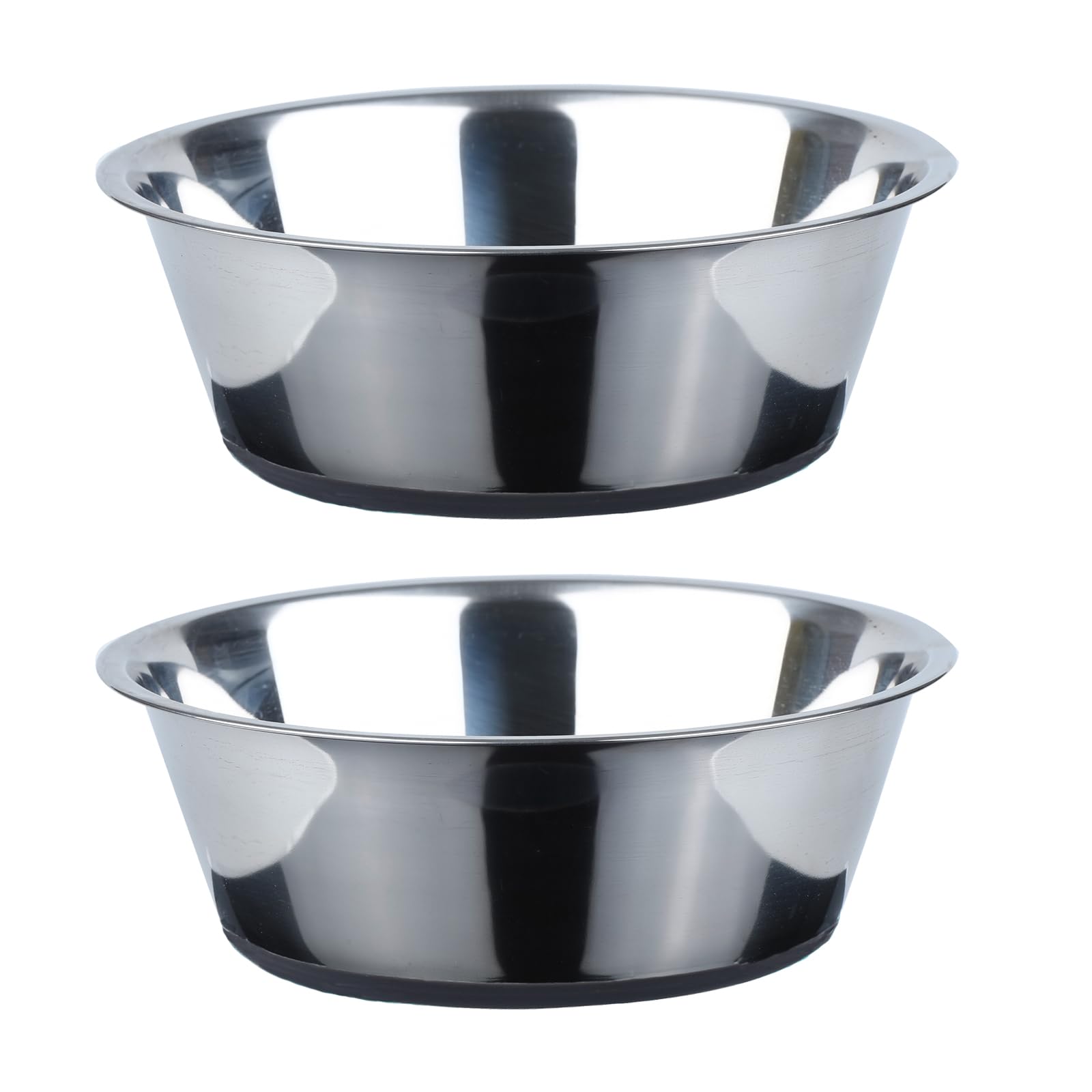 PEGGY11 Stainless Steel Dog Bowls, Nonslip, Food Grade, Dishwasher Safe, Easy to Clean - 3.8L, 2 Pack