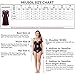 Miusol Women's Vintage Floral Lace 2/3 Sleeve Cocktail Evening Party Dress, Dark Red and Purple, XX-Large
