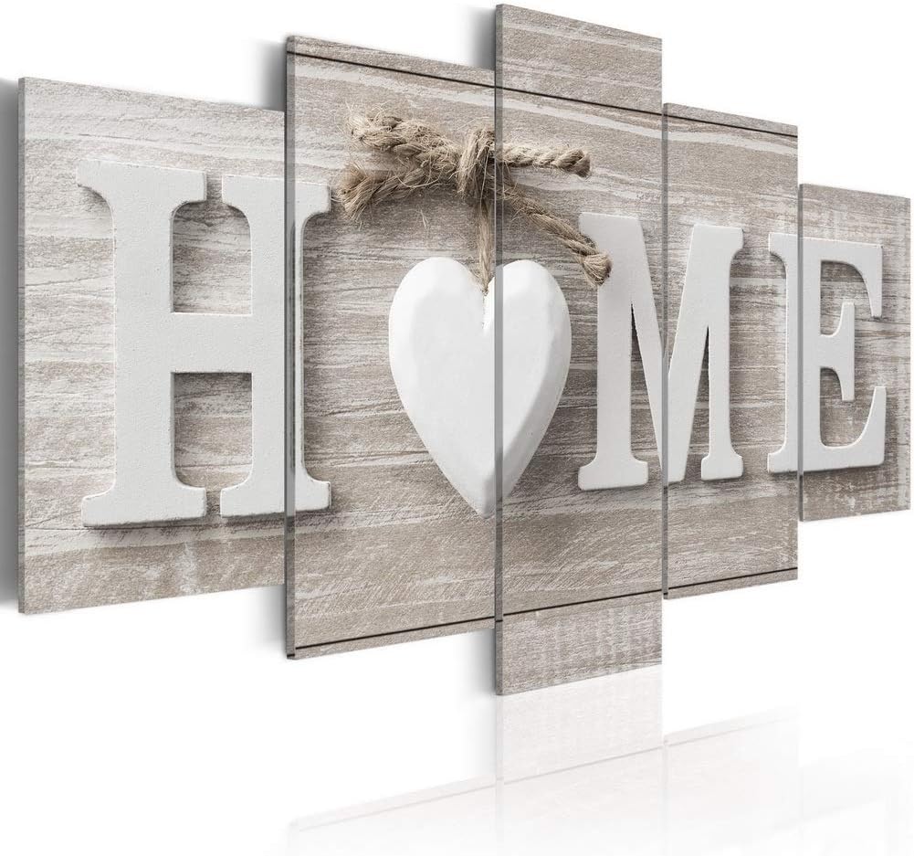 Love Sanctuary Canvas Art White Home Sweet Heart Modern Wall Decor Painting