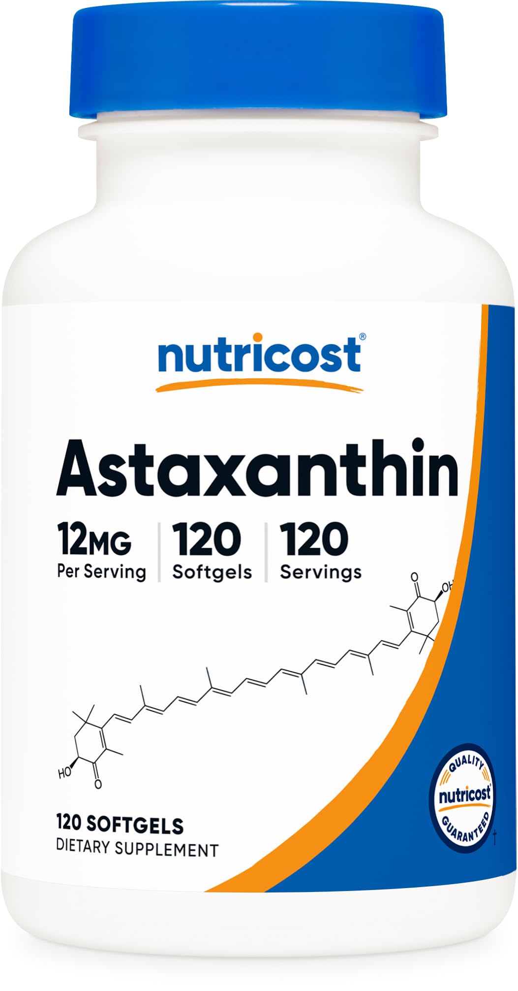 Nutricost Astaxanthin 12mg, 120 Softgels