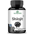 Exportmall Nutriherbs Pure Shilajit/Shilajeet Extract 500mg Capsules for Stamina, Enhanced Performance & Muscle Growth - 90 Veg Capsules