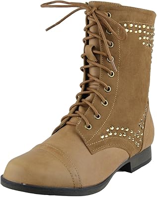 rhinestone combat boots