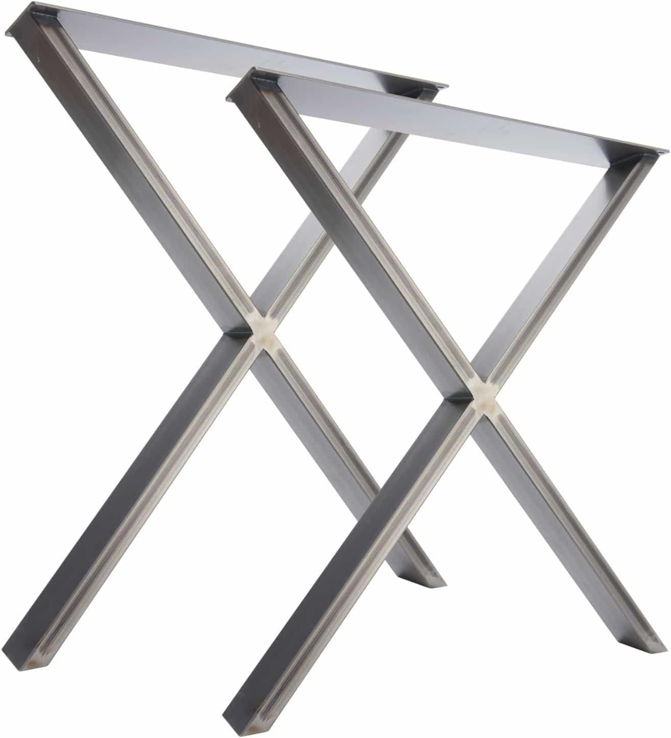 The 'X' Design - 2 x Steel Table/Desk/Bench Pedestals