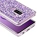 UrbanDrama for Galaxy S9 Plus Case, Slim Glitter Sparkle Bling Scratch Resistant Hard PC, Soft TPU Raised Edge Rubber Protective Case for Samsung Galaxy S9 Plus, S9 Plus, 2018 Released, Purple