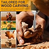 FOTYBEI Wood Carving Bits Set 5 Pcs 1/8 Shank Dremel Tool Compatible view 3