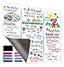 20x13 Stain-Resistant Magnetic Whiteboard for Fridge - Includes 4 Markers and Big Eraser With Magnets - Dry Erase Board - Refrigerator White Board Organizer and Planner
