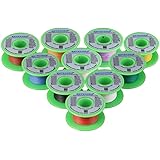 BNTECHGO 28 Gauge Silicone Wire Kit 10 Color Each 50 ft Flexible 28 AWG Stranded Tinned Copper Wire