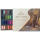 MAIMOUFIN 48‑Color Soft Pastels for Artists Professional Grade | Highly Pigmented Pastel Sticks, Professional Grade Art Supplies, Smooth Blendable, For Drawing &amp; Painting, Artists &amp; Beginner