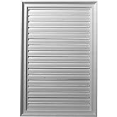 Ekena Millwork 24"W x 36"H x 1 1/4"P, Vertical Gable Vent Louver, Functional