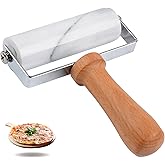 Tianman Small Marble Rolling Pin Pizza Roller, Marble Pastry Roller Non-Stick T-Type, For Cake Baking Tortilla Fudge Pizza Co