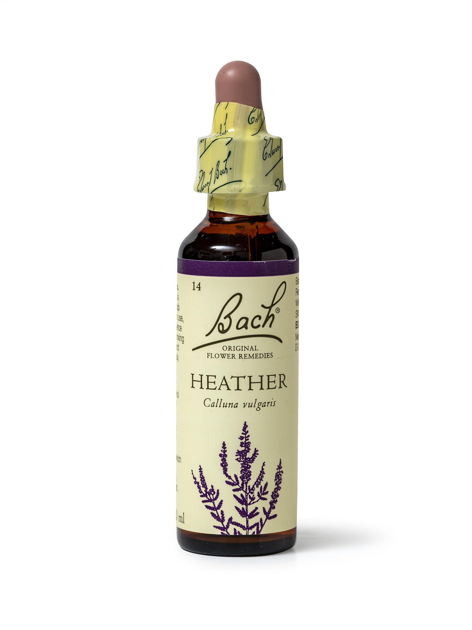 Bach Original Flower Remedies Heather, Reach Out To Others, Empathise & Listen, Emotional Wellness, Natural Flower Essence, 20ml