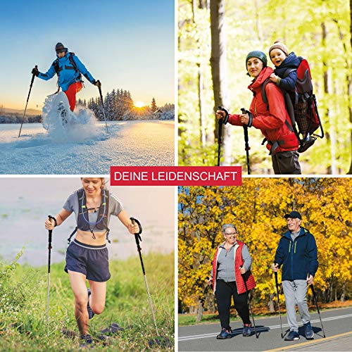 ATACAMA Wandelstokken telescopisch - Nordic Walking stokken dames en heren - Nordic Walking stokken verstelbare rubberen… - Image 6