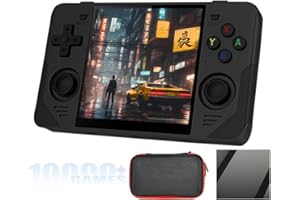 EWDGOES RGB30 Handheld Game Console 4 inch RK3566 5GWF BT with Portable Case 64GB Black