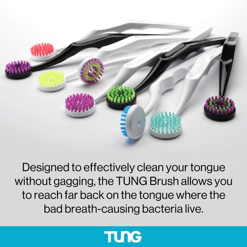 The Original TUNG Brush - 2 Pack - Tongue Cleaner (Colors Vary) : Tongue Cleaners : Health & Personal Care