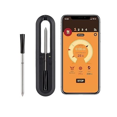 Buy Wireless Meat Thermometer Weitasi 33ft Range Bluetooth Candy Thermometer For Bbq Grilling Smoker Oven Deep Frying Sous Vide Stove Top Rotisserie Kamado Online In Indonesia B08rdz37s4