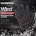 RIGWARL Winter Gloves Skeleton Zombie Bones Design Windproof Waterproof Riding Biking Climbing Motorcycling Cycling Working Gardening (M, Pink)