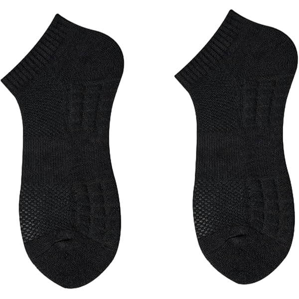 Mechaly Men's Ankle Socks, 12 Pairs, Black Or White 9 11