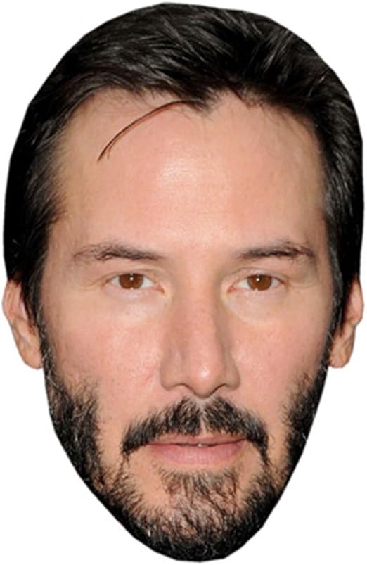 Amazon Com Keanu Reeves Celebrity Mask Flat Card Face Fancy