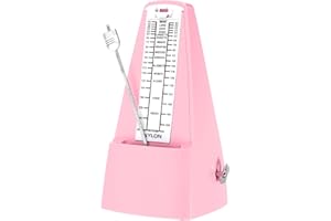MECCANIXITY Mechanical Metronome,High Accuracy Musical Timer Universal Metronome for Piano Guitar Violin Ukulele Player,Pink