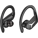 USBERG Bluetooth 5.1 Sport Headphones with Mic, IPX5 Waterproof Earbuds and USB-C Charging Box for iPhone/Android - Over-Ear 