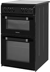 Hotpoint HD5V92KCB 50cm Double Cavity Electric Cooker Black Ceramic Hob view 3