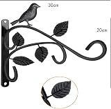 FunPlay Hxeilzge 2 Packs Plant Hanger Brackets 12 Inch Iron Wall Hooks view 2