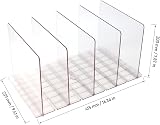 MOUYAT Adjustable Acrylic Closet Shelf Dividers 41.5x23.9cm view 2