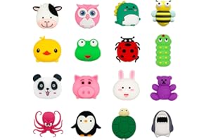 ZAKVOOR 20 Pack Cute Animals Bite USB Charger Protector for Phone Cable, Charging Protector and Cord Holder, Charging Cable S