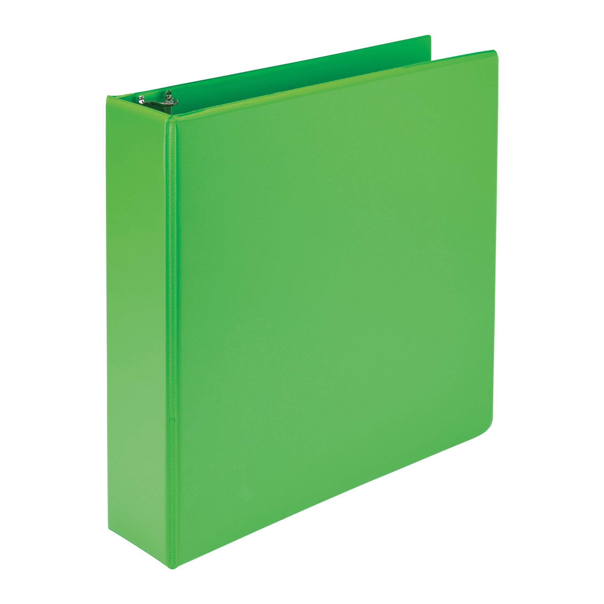 Samsill Earth's Choice Durable View 3 Ring Binder, Customizable, 2" Round Ring, Up to 25% Plant Based Plastic, Lime