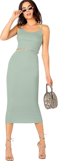 shein cropped spaghetti strap top