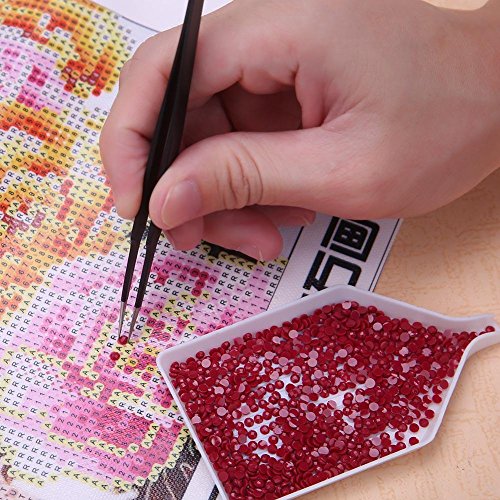 VKTECH Quick Point Drill Pen Kit DIY Diamond Paint Tool Craft Needlework Accessories, with Tweezers - Thumbnail 4