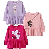 MSSMART Toddler Girl Long Sleeve T-Shirts Kids Cotton Fall Top Crewneck Clothes 2-7 Years