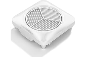 BALORIZ Nail Dust Collector with Reusable Filter, Powerful Vacuum Fan Vent Dust Collector Electric Dust Suction Machine, Low Noise, Nail Salon