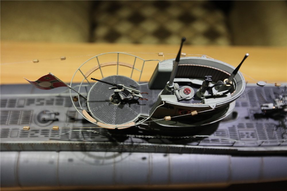 ARKMODEL VIIC Kit 1/48 German UBoat RC Submarine Include Single Piston