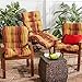 Greendale Home Fashions Outdoor Seat/Back Chair Cushion, Kinnabari