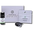 Essence Wearable Aromatherapy Nasal Diffuser – Bergamot Essential Oil Nose Ring Silicone Inhaler for Stress & Mood Support - Made in USA & Travel-Friendly