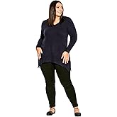 Avenue Women's Plus Size Sweater DEEP Valley