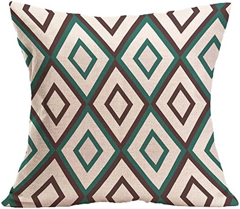 COCOTINA Geometric Flower Cotton Linen Throw Pillow Case Cushion Cover Home Decor