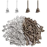 Wixine 100Pcs Broom Charms Broom Pendants Antiqued Silver Tone 3D 10 x 27 mm Making DIY Handmade Accessories Craft
